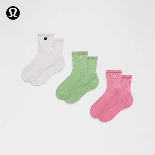 Daily Essential 短筒袜 *3 双装丨lululemon丨LU9CE5S
