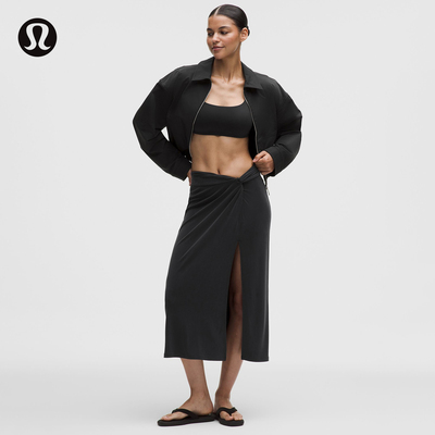 Drapey Softstreme™ 女士垂坠感中长半身裙丨lululemon丨LW8ANWS