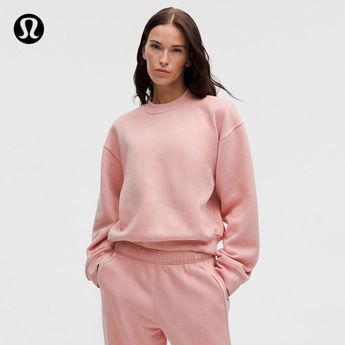 Steady State 女士超宽松款圆领卫衣*拉绒丨lululemon丨LW3KJWS