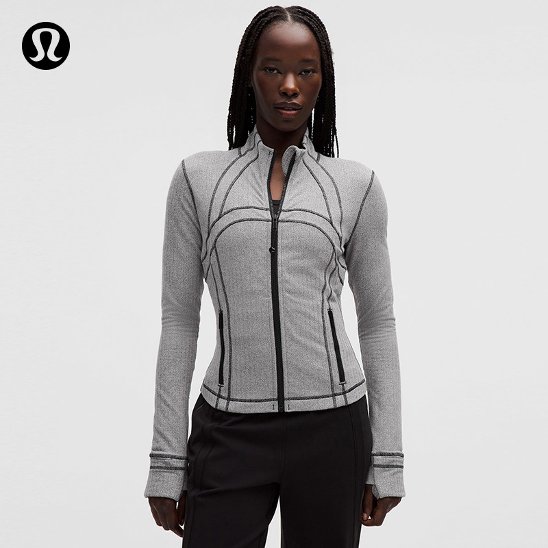 Define 女士短款夹克 *人字纹丨lululemon丨LW3JPMS图片
