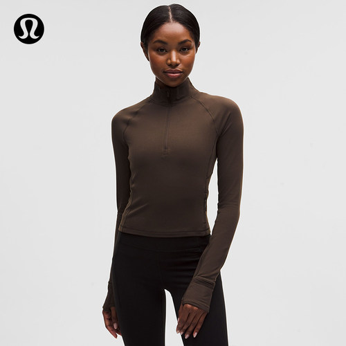 It's Rulu 女士运动短款半拉链衫 芯吸丨lululemon丨LW3HYAS