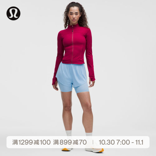 Sleek 女士跑步开孔设计二合一短裤丨lululemon丨LW7DW5S