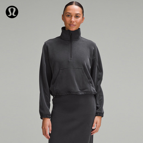 Brushed Softstreme™ 女士拉绒半拉链衫丨lululemon丨LW3IDXS
