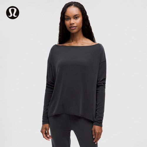 Drapey Softstreme™女士垂坠感露肩长袖T恤丨lululemon丨LW3ICCS