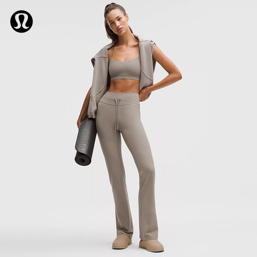 Groove 女士带抽绳高腰喇叭裤*常规版型偏短丨lululemon丨LW5IGGS
