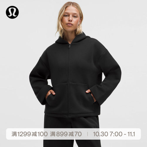 Sleek Spacer 女士拉链连帽卫衣丨lululemon丨LW3LGYS