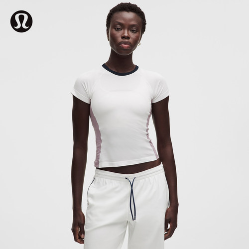 Swiftly Tech 女士短袖 T 恤2.0 Race *撞色丨lululemon丨LW3KHFS