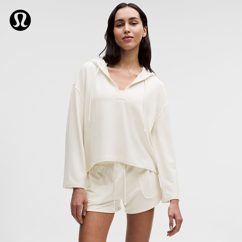 BeCalm 女士 V 领连帽衫丨lululemon丨LW3LK4S图片