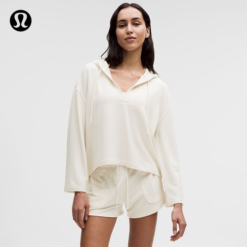 BeCalm 女士 V 领连帽衫丨lululemon丨LW3LK4S