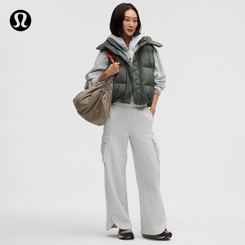 Scuba 女士中腰阔腿运动裤丨lululemon丨LW5IDUA 女士中腰实拍商品图