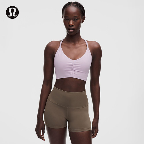 Flow Y 女士褶饰运动内衣 B/C丨lululemon丨LW2F42S