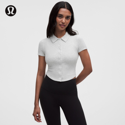 Button-Up 女士带领短袖衬衫丨lululemon丨LW3KYOS