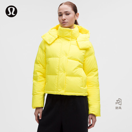 Wunder Puff™ 女士短款羽绒外套 防风拒水丨lululemon丨LW4CO7S