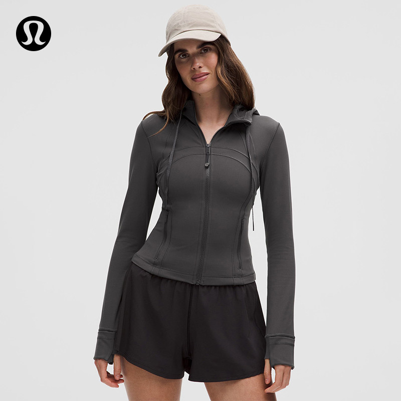 Define 女士短款连帽夹克 *Nulu™ 芯吸丨lululemon丨LW3IVYS图片
