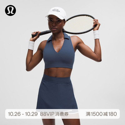 Collared Tennis女士网球长款运动内衣B/C丨lululemon丨LW2DUCS