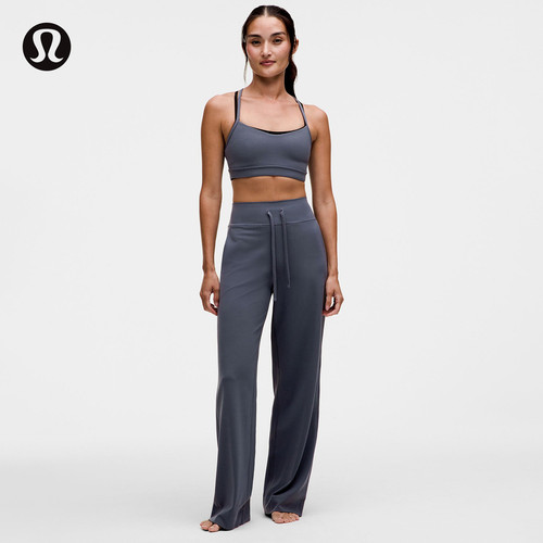 Groove 女士运动高腰阔腿裤丨lululemon丨LW5KABA