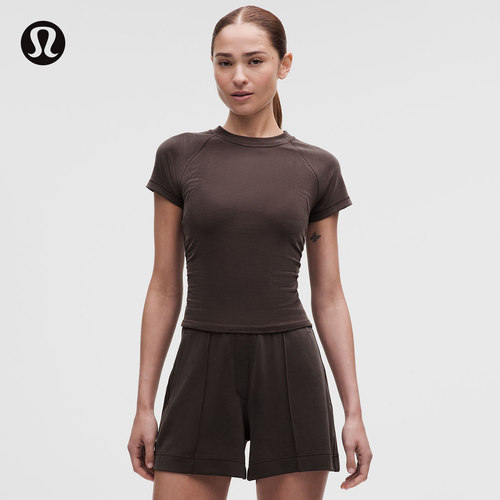 Micro-Rib Softstreme女士罗纹短袖T恤 速干丨lululemon丨LW3KUYS