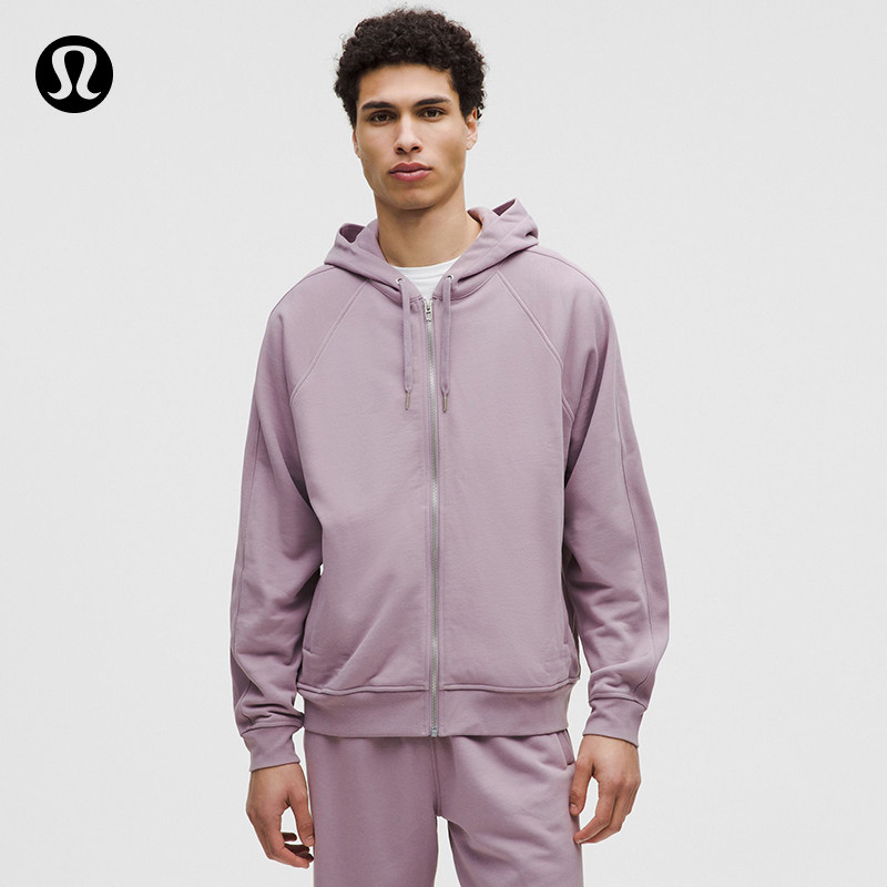 French Terry 男士毛圈布拉链连帽卫衣丨lululemon丨LM3GDGS