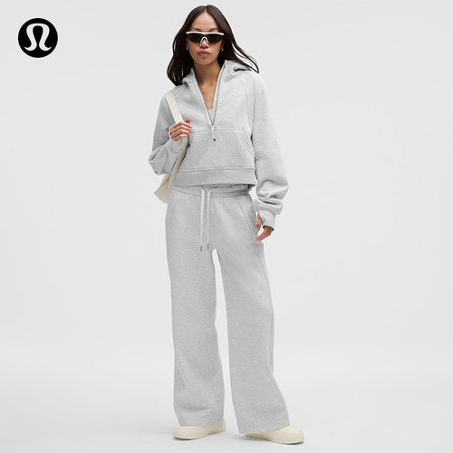 Scuba 女士中腰阔腿运动裤*拉绒*亚洲版型丨lululemon丨LW5GYUA