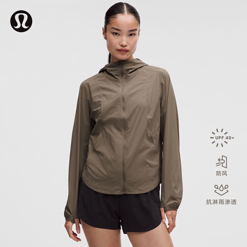 女士防紫外线自收纳通风夹克 防晒防风拒水丨lululemon丨LW4CP2S