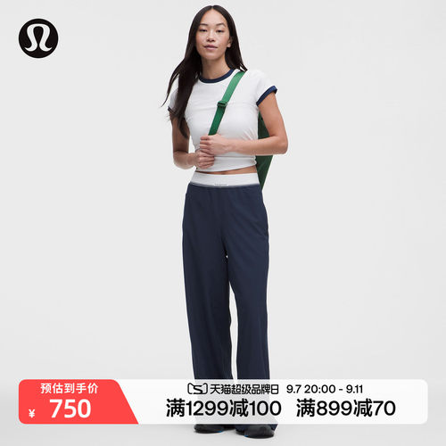 Swift 女士阔腿裤 *徽标 速干芯吸*亚洲版型丨lululemon丨LW5IDAA