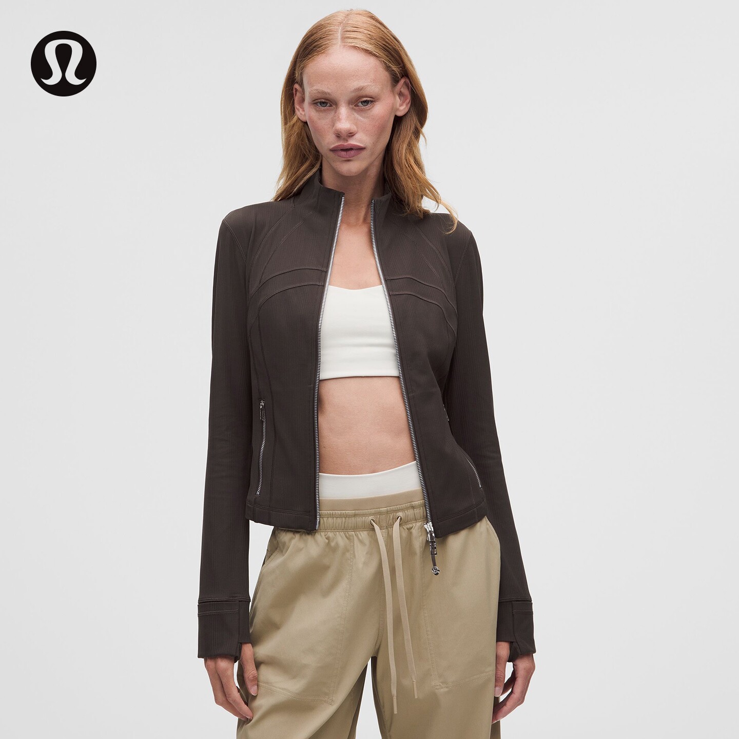 Define 女士短款夹克 *混合罗纹丨lululemon丨LW3KQXS图片