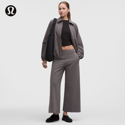 Daydrift™ 女士中腰斜纹阔腿中长裤*常规款丨lululemon丨LW5IVYS