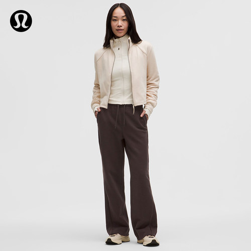Fleece 女士拉绒高腰直筒长裤丨lululemon丨LW5IBVA