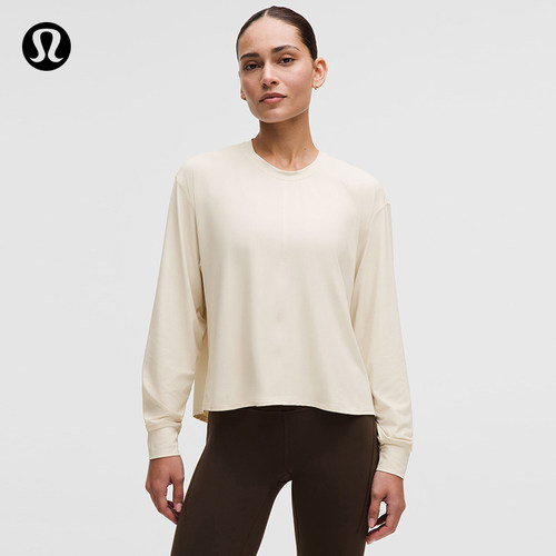 All-Sport女士运动后侧系带长袖T恤速干芯吸丨lululemon丨LW3JWXS