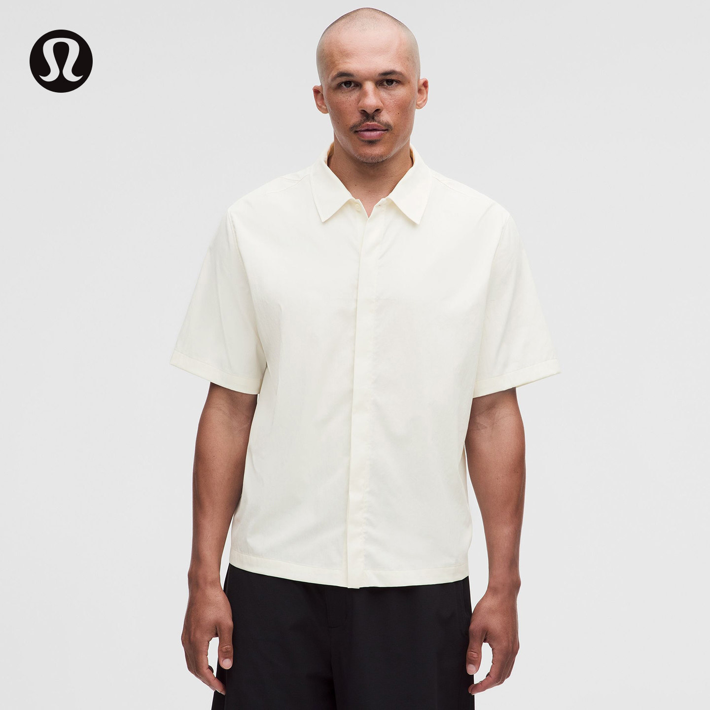 Unshaken™ 男士短袖翻领衬衫丨lululemon丨LM3GHSS图片