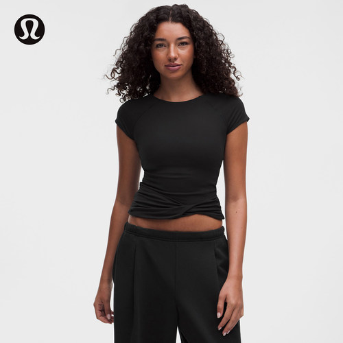 Light Nulu女士轻盈版扭结短袖T恤 速干芯吸丨lululemon丨LW3KQ8S
