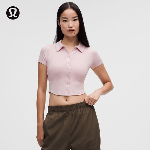 Button-Up 女士带领短袖衬衫丨lululemon丨LW3JF7S