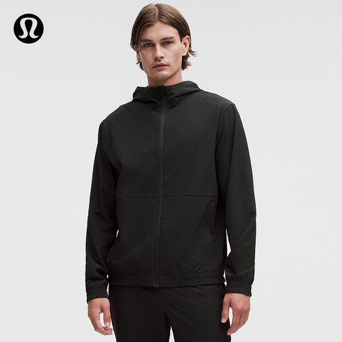 License to Train™男士运动纹理拉链连帽衫丨lululemon丨LM3FULS