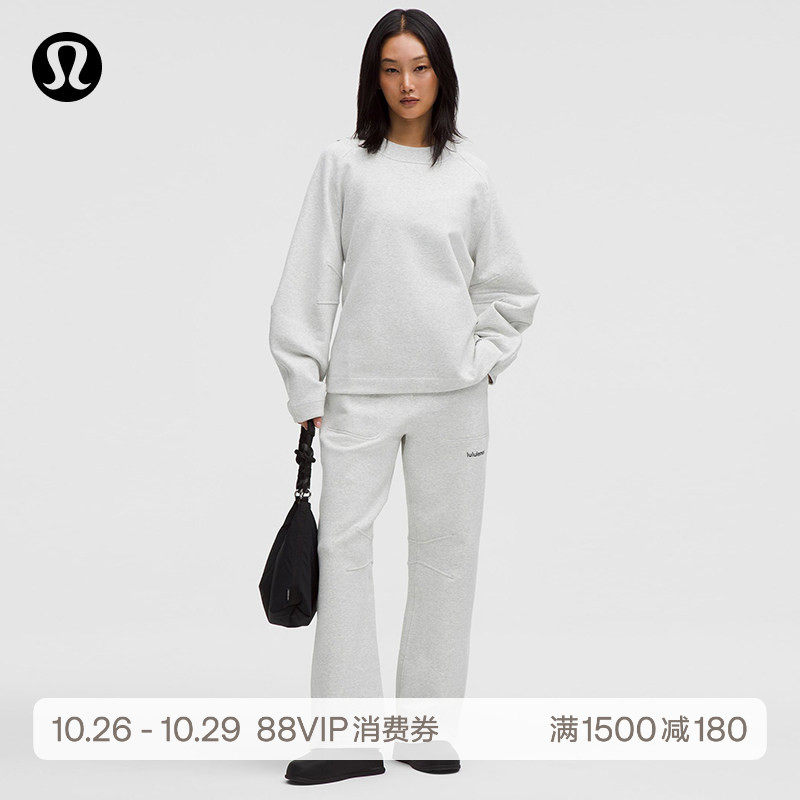 Loungeful女士高腰运动裤*拉绒*亚洲版型丨lululemon丨LW5IDNA