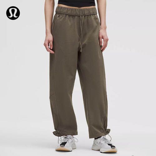 WovenAir 女士可调节裤脚高腰运动裤 丨lululemon丨LW5HTQA