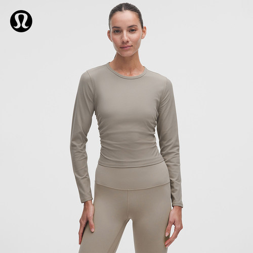 All It Takes女士运动T恤*罗纹Nulu™ 芯吸丨lululemon丨LW3GEZS