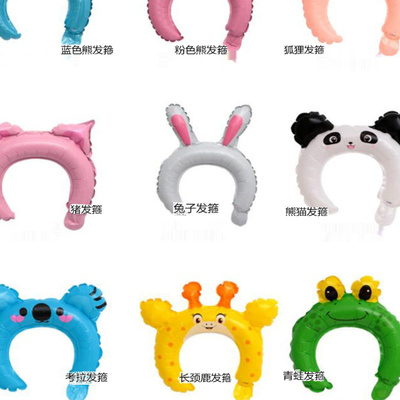 超萌发箍兔耳朵卡通抖音网红气球