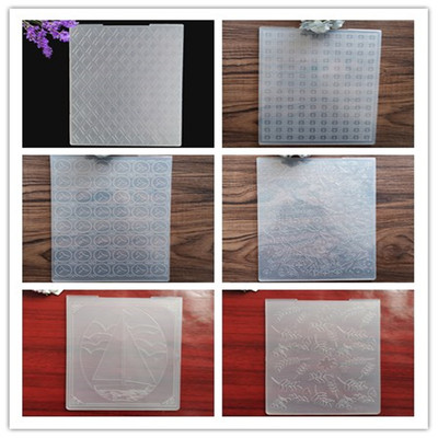 scrapbook DIY相册卡片制作工具 凹凸模板 塑料压花模板