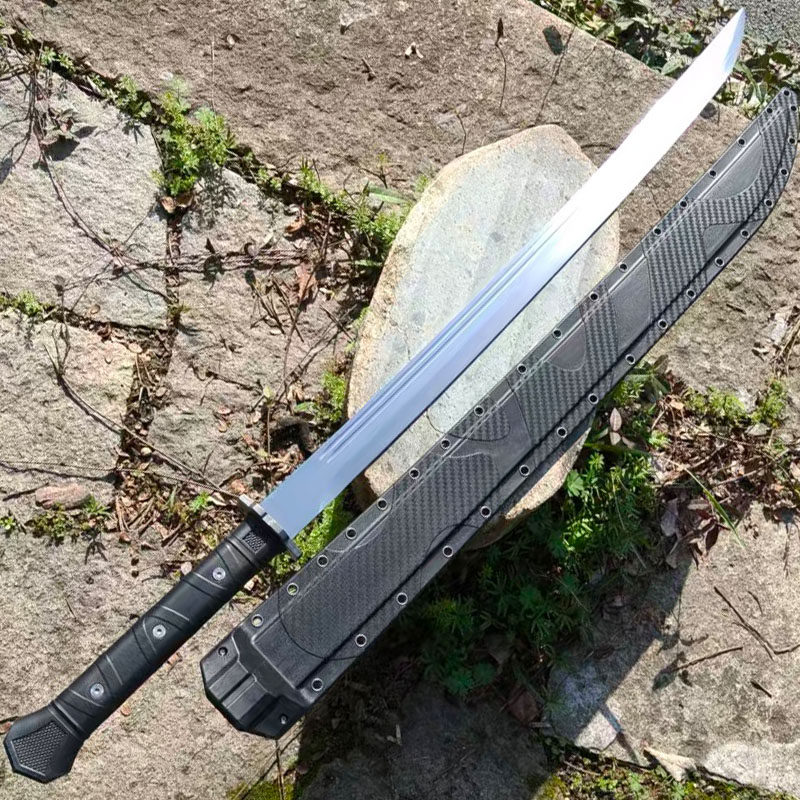冷兵器战术刀剑工艺品收藏把玩雁翎未开刃硬朗线条勾勒铁血风骨 - 实物图