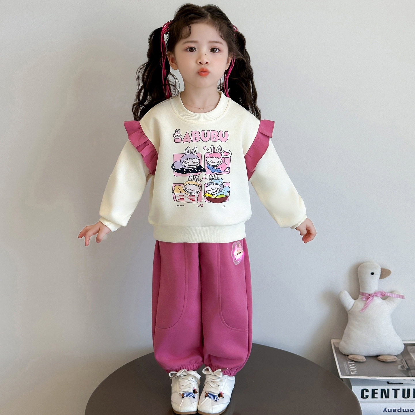 可爱女童秋装套装秋季小清新女孩衣服3岁4女宝宝卫衣长裤两件套秋