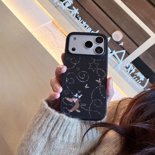 Shesell「米奇魔法」黑边镜面iPhone手机壳迪士尼可爱女生防刮磕碰小众高级
