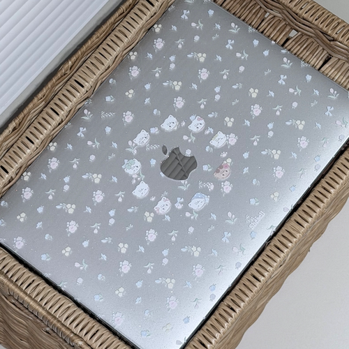 Shesell「碎花猫」满天星适用于Macbook保护壳air保护套13寸pro新款M5防划防刮14寸硬壳细闪超薄