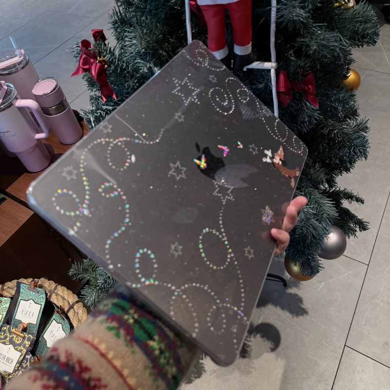 Shesell「米奇魔法」满天星镭射Macbook保护壳保护套13寸M4air防划防刮pro硬壳14寸少女迪士尼