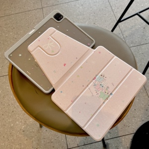 Shesell「大眼仔」360度旋转ipad保护壳pro防弯曲防摔高透air有笔槽保护套mini平板保护壳