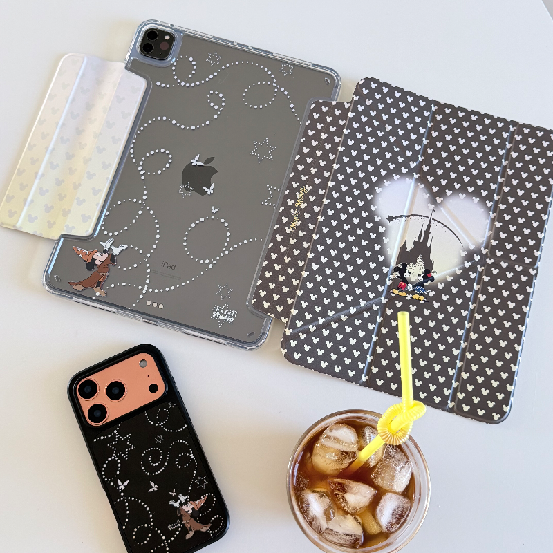 Shesell「米奇魔法」Y折亚克力iPad保护壳无笔槽带搭扣侧吸兼容笔套横竖可调肤感仿皮,3C数码配件,平板电脑保护套/壳,淘宝优惠券,粉丝福利购,淘宝优惠卷