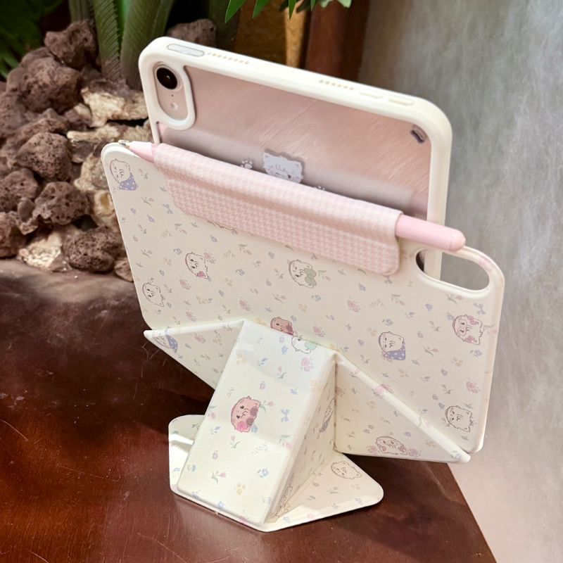 Shesell「碎花猫」ipad增高多折磁吸双面夹保护壳适用2026款air保护套11代搭扣分离