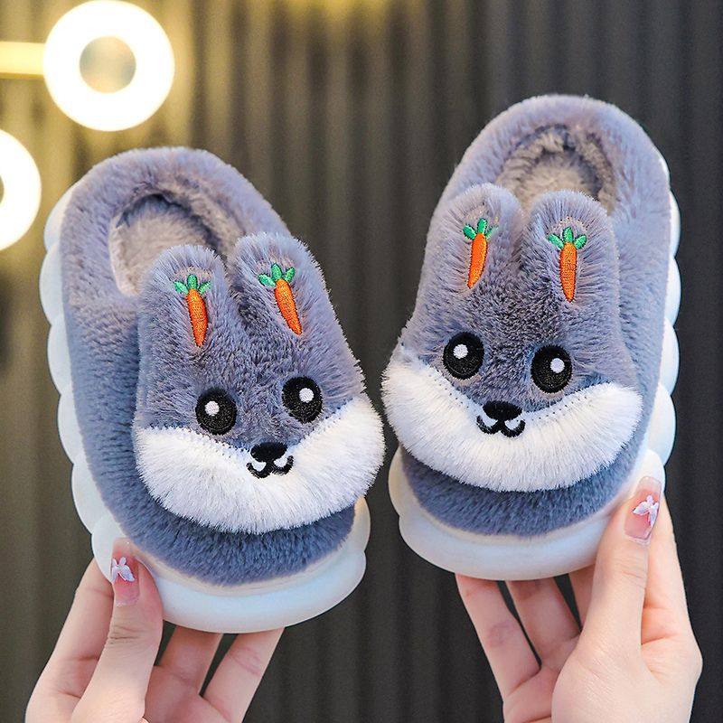 儿童棉拖鞋女童秋冬季新款居家室内厚底防滑保暖可爱卡通兔子棉鞋,童鞋/婴儿鞋/亲子鞋,儿童凉拖鞋,淘宝优惠券,粉丝福利购,淘宝优惠卷