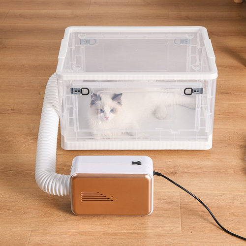 猫咪降噪滑轮透明烘干箱家用狗狗