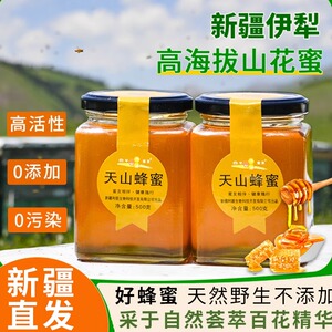 土蜂蜜纯正天然野生农家自产新疆结晶孕妇宗正天山雪蜜高海拔蜂蜜