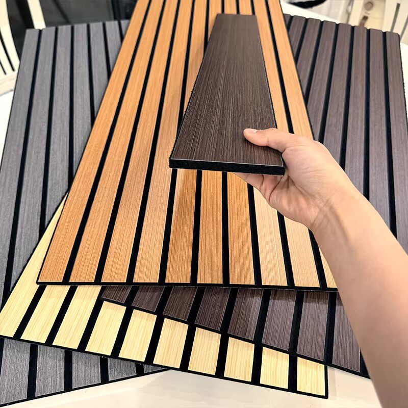 自粘木格栅电视背景墙装饰凹凸3d立体木条纹床头墙贴木饰面护墙板图片